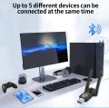 200M USB Bluetooth 6.0 Adapter for PC Wireless Mouse Keyboard Music Headset Bluetooth Transmitter Driver Free for Win8.1/10/11. 