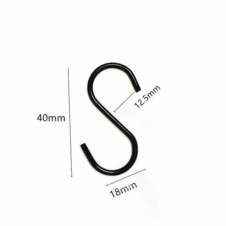 Black%20Heavy%20Duty%20Stainless%20Steel%20S%20Hooks-Easy%20to%20Install,Long-Lasting%20Wall%20Mounting%20Solution%20for%20Kitchen%20Accessories%20-%20Image%203
