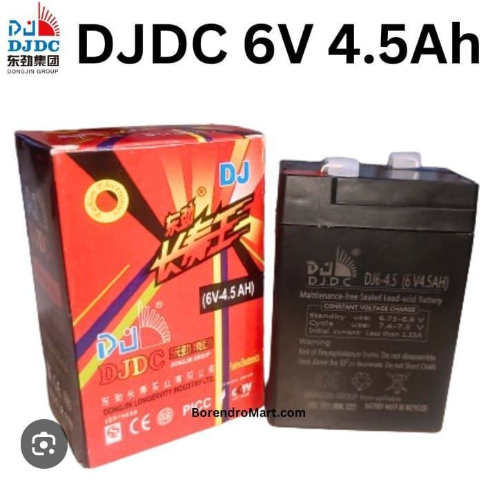 6 Volt 4.5Ah Rechageable Lead-Acid Battery - Battery
