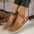 2026 Summer New Women's Hollow Wedge Thick-soled Shoes Buckle Designer Sandals Outdoor Daily Casual Mule Shoes for Women Sandal.