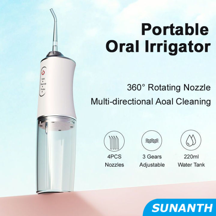 Water Dental Flosser Teeth Pick Portable Cordless Oral Irrigator ...