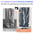 iLMH Invisible Leg Shortening Clip, Non-Slip Pants Edge Clip, Quick Fix Hem Clip, Hidden Pants Adjuster, Sewing Accessories.
