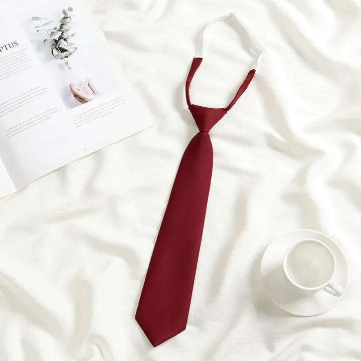 Lazy%20JK%20Small%20Necktie%20Bowtie%20For%20Student%20Basic%20Style%20School%20Uniform%20Classic%20Ties%20Solid%20Bow%20Ties%20Cravats%20Girls%20Red%20Bowties%20-%20Image%204
