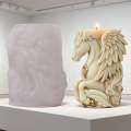 3D Mystical Pegasus Wings Candle Mold, Realistic Feather and Mane Details, Reusable and Easy to Clean, DIY Scented Candle Mold.