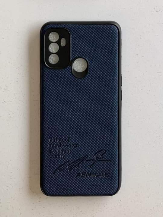 Oppo%20A53%20Rexine/Leather%20Back%20Cover%20-%20Image%203