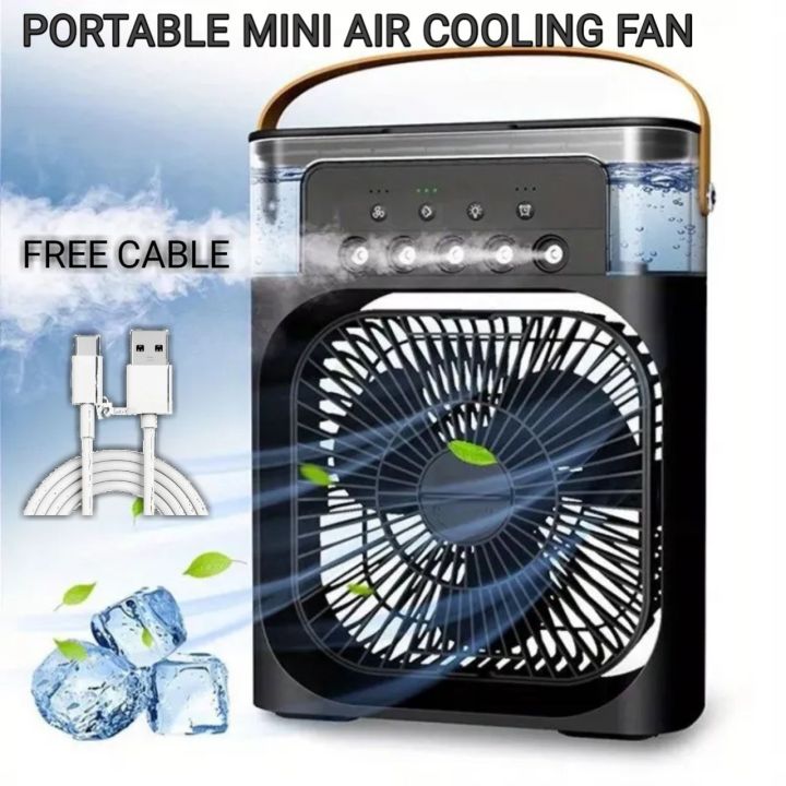 Portable Air Cooling Fan Conditioner Personal Cooling Fan-  Free C Type Cable