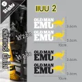 Oldman EMU X arb premium UV printing sticker, premium cut transparent sticker, waterproof, sunscreen. 