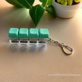 4-Key Mechanical Keyboard Keychain - Clicky Fidget Toy for Stress Relief, No Lights〔YY33〕. 