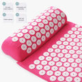 Acupressure Pillow With Storage Bag For Neck Back Foot Massage Pads Acupressure Mat Pillow Set Improves Bloods Circulation Mat.