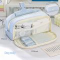 Stylish and Practical Pencil Bag with Large Capacity and Multiple Sections for Stationery Storage Pencil Case Back To School.