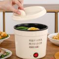 Pinfu_shop mini electric pot 1.2 liter rice cooker made shabu boiled Mama multi-purpose pot suitable for carrying. 