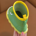 Dinosaur Children's Rain Boots Boys And Girls Cute Anti-slip Wear-Resistant Rain Shoes Soft Soled Outdoor Waterproof Shoes.