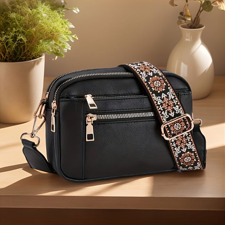 Stylish%20Large%20Capacity%20PU%20Square%20Crossbody%20Bag%20Multi-Functional%20Casual%20Shoulder%20Bag%20for%20Women's%20Travel,%20Shopping%20Styling%20Outfits%20-%20Image%202