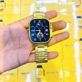 G9 Ultra Pro Gold Smart Watch with 2 Straps Men Ultra Series 9 NFC Bluetooth Call Watch for IOS&Android Phone.