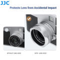 JJC Lens Shade with Lens Cap for X Half Camera Accessories Aluminum Alloy Metal Lens Hood with Lens Cover Dustproof.