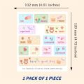 1PCS Cute Bear Pattern Cute Cat Pattern Laptop Partial Keyboard Skin Stickers. 