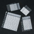 100pcs/lot Self Sealing Gift Bag White Polka Dot Transparent Packaging Bags Frosted Dot Pattern Bag For Jewelry Cookie Storage. 