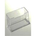 Visiting Card Stand Acrylic Clear Desktop Business Card Display Holder for Office - Transparent. 