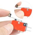 TJR micro switch 2 pin micro switch short lever 15A 250V 1no 1NC micro switch short lever limit switch microswitch. 