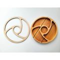 Acrylic Router Template, Router Inlay Template for Woodworking, Round Swirl ROUTER TEMPLATE - Durable Handmade Tool Templates.