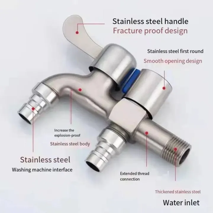 Stainless%20Steel%20Faucet%20Double%20Outlet%20Dual%20Control%20Water%20Tap%20One%20in%20Two%20Out%20Faucet%201/2"%20Bidet%20Faucets%20Bathroom%20Accessories%20-%20Image%204