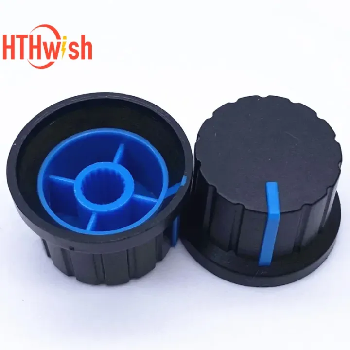 5/10%20Pcs%20%20plastic%20Potentiometer%20Volume%20Switch%20Knobs%2024%20x%2015mm%20Rotary%20Encoder%20%20Amplifier%20Control%20Volume%20Button%20Knob%20For%20WH148%20-%20Image%203