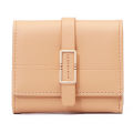 Purse women's new Japanese and South Korea small fresh PU simple fashion ladies short wallet multi-card niche teenage female stu. 