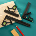 150/200/250mm Multifunctional Combination Movable Ruler Protractor Angle Ruler Level Aligner Inclinometro Woodworking Tools. 
