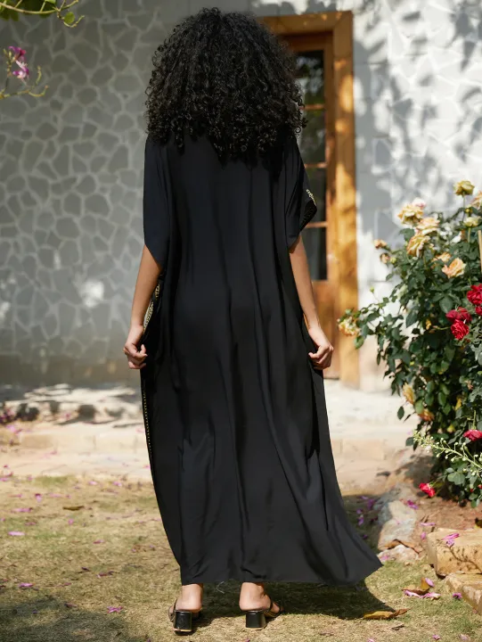 Gold%20Embroidery%20Long%20Kaftan%20Dresses%20V%20Neck%20Caftan%20Dress%20Beach%20Cover%20Ups%20for%20Women%20Embroidery%20-%20Image%205