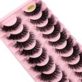 New 10 Pairs 3D Faux Mink Lashes Faux Mink Fluffy Lashes Soft Full Thick Wispy Eyelash Dramatic False Eyelashes Makeup Tools. 