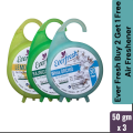 Ever Fresh (Buy 2 get 1 Free) 3 piece combo (Lemon, Rajnignadha & White Orchid) Bathroom Air Freshener Block 50 gm ×3. 