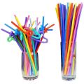 Pack of 25, 50,100,150, 200 Flexible Drinking Straw Colorful Fun and Colourful. 