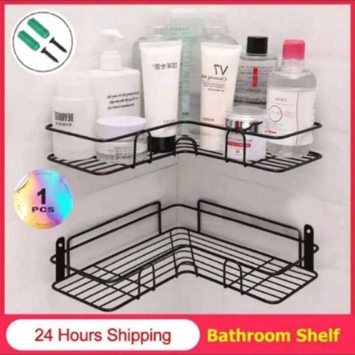 Metal Corner Rack For Bathroom & Kitchen Storage/Space Saver Rack ...