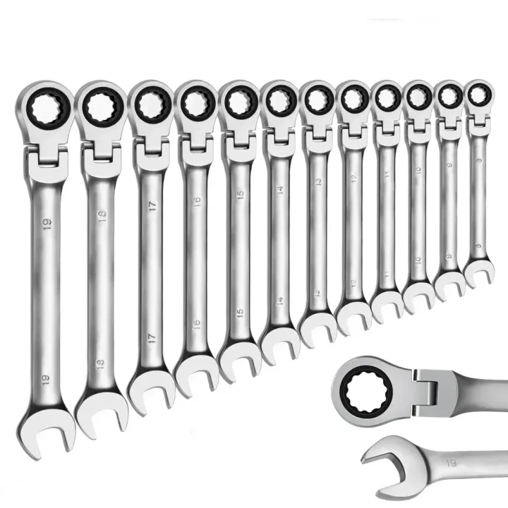 New%201pcs%20Ratcheting%20Combination%20Wrench%20Set,%208-17mm%20Metric%20Flex%20Head%20Ratcheting%20Wrench,%20Chrome%20Vanadium%20Steel%20Spanner%20with%20Bag%20-%20Image%202