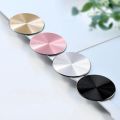 Thin Metal Plate For Magnetic Car Phone Holder Iron Sheet Sticker Disk For Magnet Tablet Desk Phone Car Stand Mount Round Holder. 