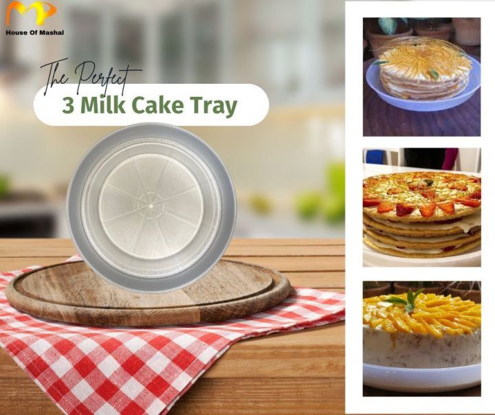 3 Milk Cake Tray,11 inches Best plastic Tray,High quality tray,Baking Trays,Highly Demanded in the market,Best quality of plastic, Used for cake baking