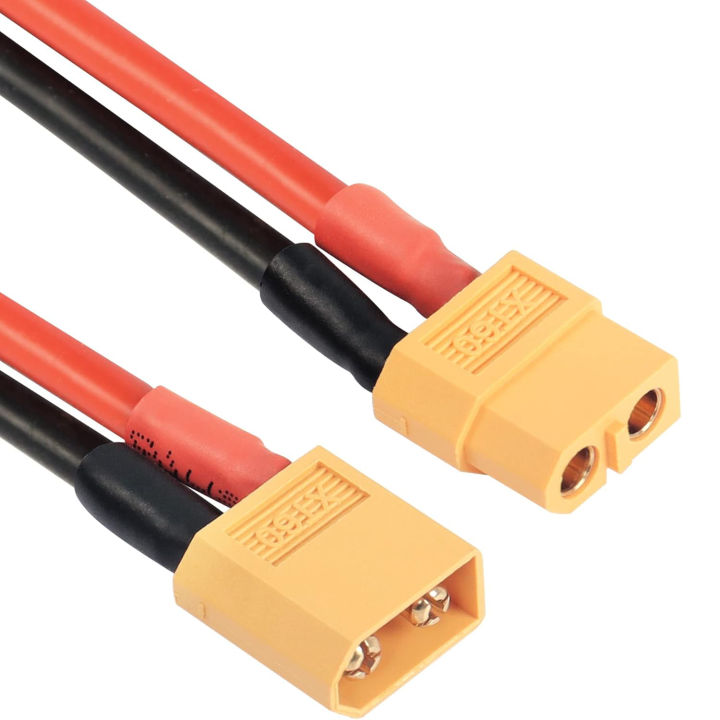 40/60cm%2012AWG%20XT60%20Extension%20Cable%20XT60%20Female%20to%20Male%20Connector%20for%20RC%20Battery%20Portable%20Power%20Station%20Solar%20Panel%20-%20Image%202