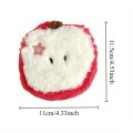 1PC Cute  Plush Coin Purse with Keychain, Cartoon Mini Storage Bag for Girls Kawaii Holiday & Birthday . 
