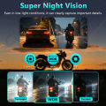 New 2K HD WiFi Motorcycle DVR Waterproof IP66 Loop Recording 170 Degree Widely Angle Camera HD Video Recorder Dash Cam. 