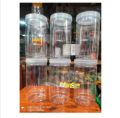 Premium Plastic Masala Storage Jar Set 1000ml, 6 Pcs for Fresh and Organized Spices. 