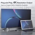 support 4k usb c to hub pd Hd tv + vga + Usb adapter typ c 4 in 1. 