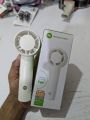 Portable DP-7648A Handheld High Speed Fan 2000mAh Rechargeable Battery 3 Speed Settings Personal Cooling Fan White Minimalist Body Design Ideal for Travel Camping Hiking Includes USB-C Fast Charging Interface and Desktop Stand.. 