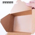 Solid brown Kraft food box (20/pack)-Krawat. 