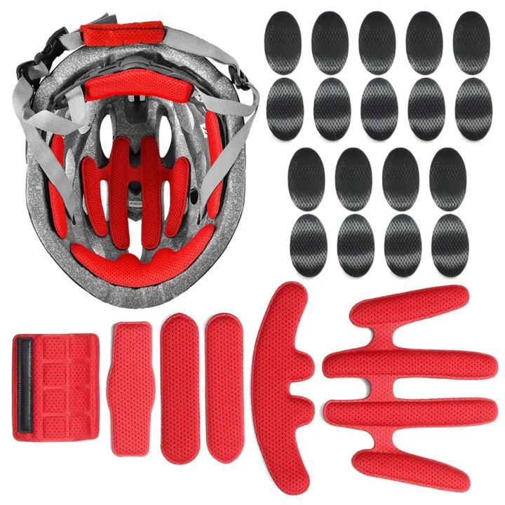 24pcs/set Helmet Padding Kits Sealed Sponge Replacement Motorcycle ...
