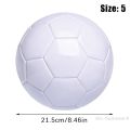 White Soccer Ball Size 5 Official Size Lightweight For Kids Adult Football Toy Educational Plaything Sports PVC DIY . 