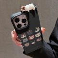 Cartoon 3D Cute Cat Case For iPhone 17 Pro Max Cover 11 16 12 13 14 15 Pro Max 17 Air 15 16 Plus Shockproof Soft Leather Funda. 
