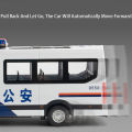 1:24 Scale H2 Police Car Toy Miniature Models Alloy Diecast Doors Opened Pull Back Sound Light SWAT Vehicle Gifts for Boys.