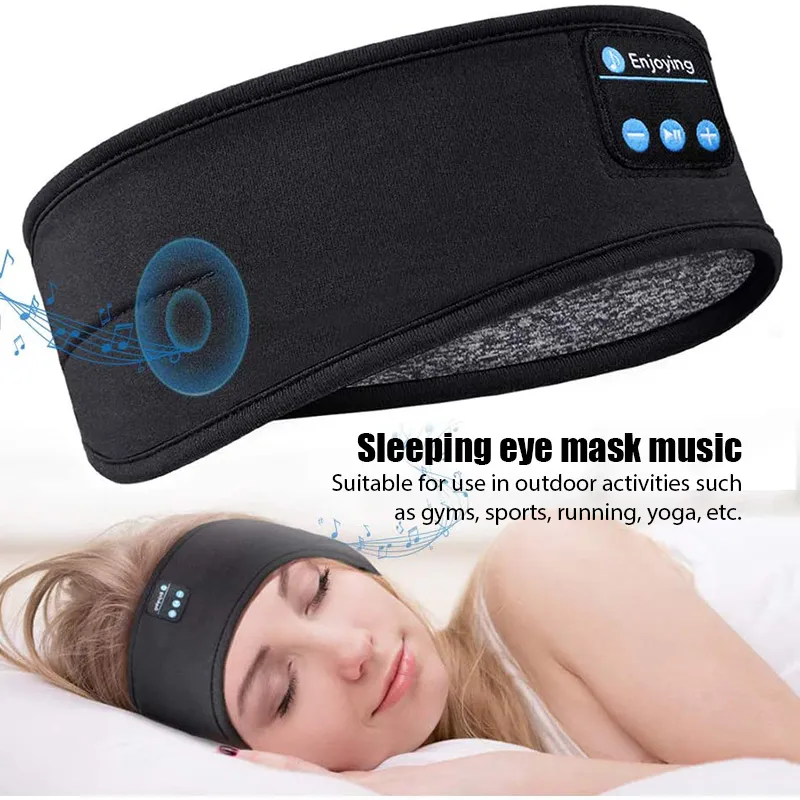 Wireless Bluetooth Headband Sleeping Headphones Sports Earphone Music Hat with Thin HD Stereo Speakers Eye Mask for Side Sleeper Daraz .np