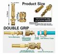 Brass Heavy Duty Hose Nozzle, High Pressure Hose Nozzle Heavy Duty, Adjustable Twist Pressure Sprayer (Nozzle). 