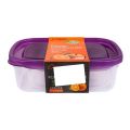 Pack of 3 ,1000ml Boxes Plastic Food Storage Containers, Premium Quality Food Container Box. 